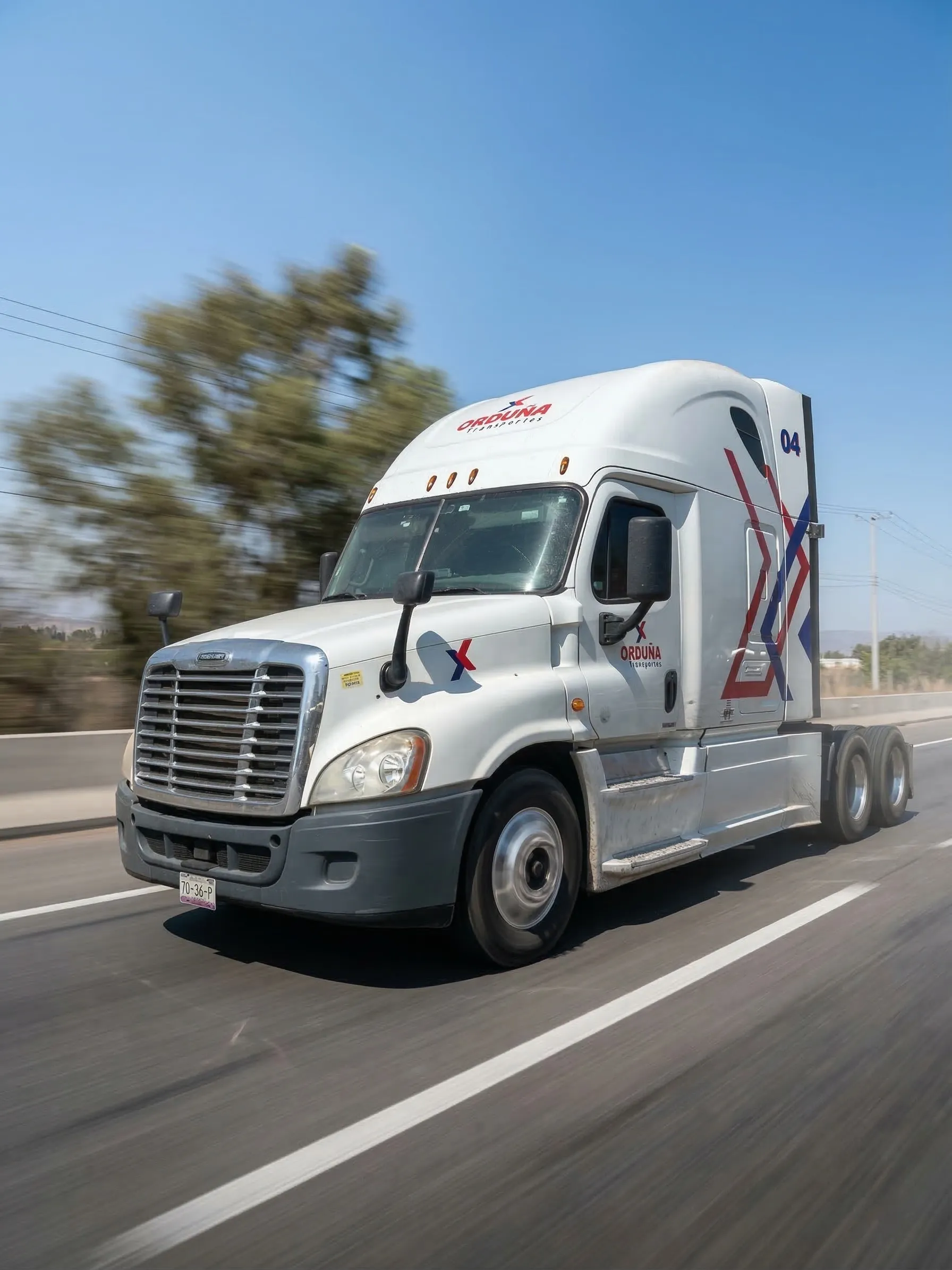 Unidad sencillo Orduña Transportes en ruta México